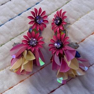 J.Crew Floral Statement Earrings